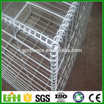 Malha de arame soldada gabion hesco bassion / barreira militar